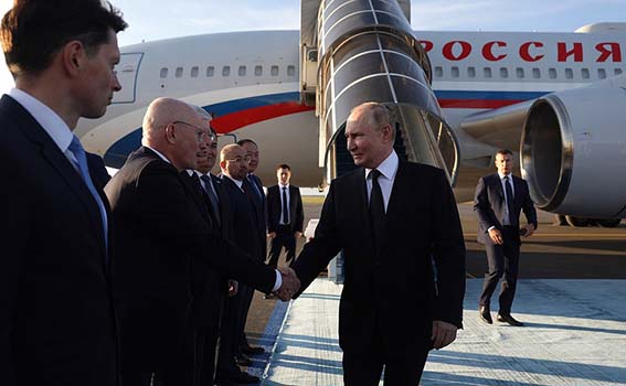 Владимир Путин прибыл в Астану